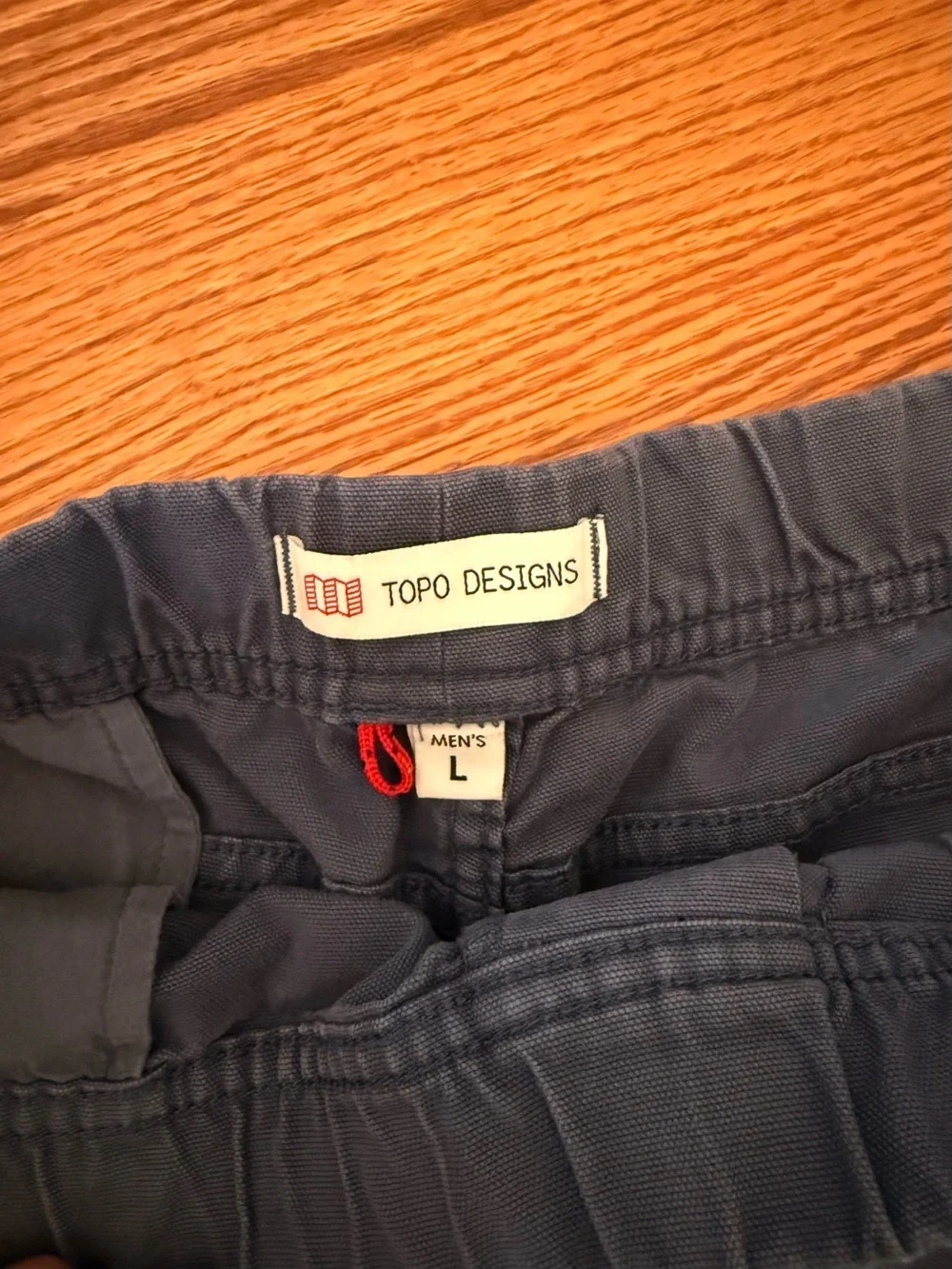 Topo Designs Dirt Shorts - Blue Size Large - Picture 4 of 6